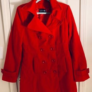 Red Forever 21 Coat